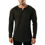 Three Button Basic T-Shirt