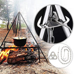 Stainless Steel Triangle Campfire Stand