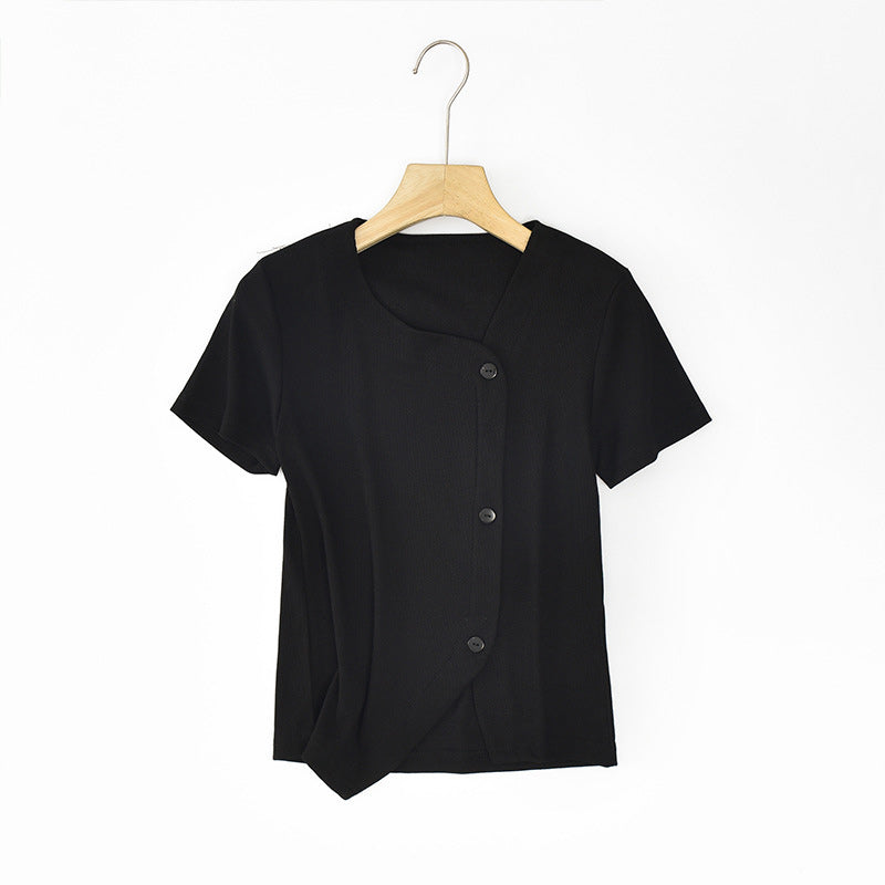 Irregular Slit T-shirt