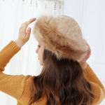 Faux Fur Suede Winter Cap