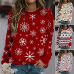 Christmas Element 3D Print All-match Sweatshirt