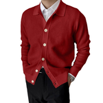 Solid Button Knit Cardigan