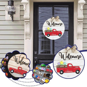Interchangeable Vintage Truck Welcome Sign