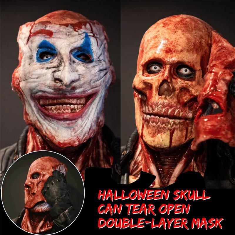 (🎃Early Halloween Promotion🎃) Halloween Skull Double-layer Mask