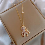 Gorgeous Angel Pony Pendant Necklace