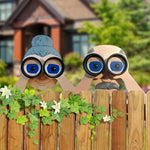 Fence Decoration Nosy Old Man And Lady Garden Yard Art