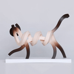 Streamline animal art ornaments
