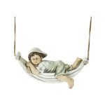 Swing Boy Girl Garden Statue Decoration