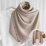 6 IN 1 Ladies Knitted Bib Shawl Scarf Clothes