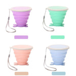 Silicone Folding Water Cups with Lids