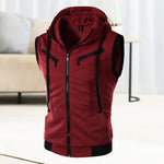 Men's Sleeveless Slim Fit Hoodie Vest