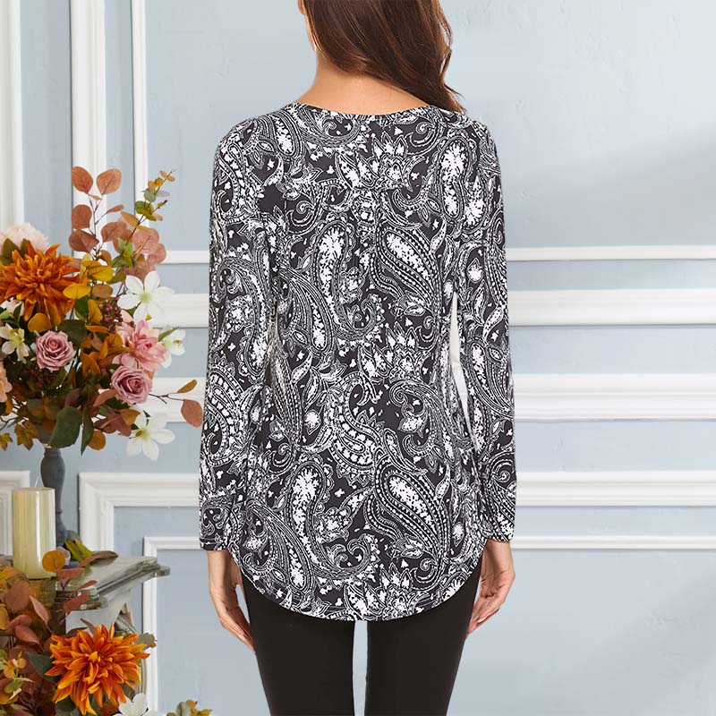 Women's Autumn Printed Long Sleeve T-Shirt