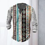Long Sleeve Vintage Print T-Shirt
