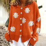 Knit Sweater Button Long Sleeve Loose Cardigan