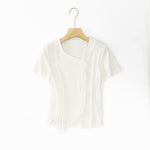 Irregular Slit T-shirt