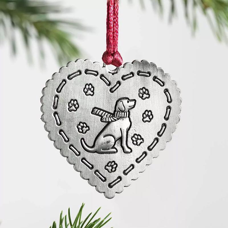 Solid Pewter Christmas Tree Ornament