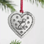 Solid Pewter Christmas Tree Ornament