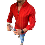 Striped Long-sleeve Print T-shirt