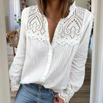Women's Lace Stitching Shirt