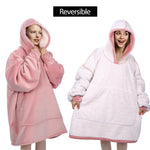 Cozy Hoodie Blanket Oversized Blanket Sweatshirt For Adults & Children