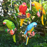 Iron Ring Parrot Pendant Garden Decoration