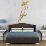 Galloping Horse Wall Decoration, 3D Acrylic Modern Mirror Steed Wall Sticker