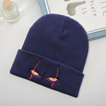 Scar Eyes Horror Clown Eyes Knit Hat