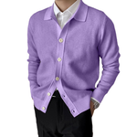 Solid Button Knit Cardigan