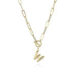 Letter Pendant Necklace