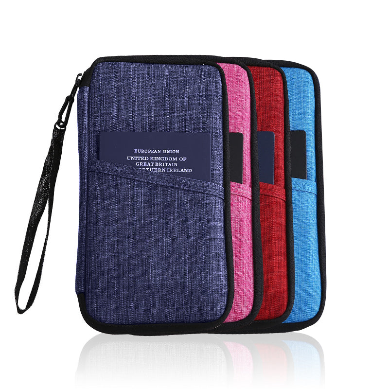 Multi Pockets Family Travel Document Bag