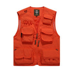 Outdoor Lightweight Mesh Fabric Vest with 16 Pockets