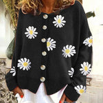 Knit Sweater Button Long Sleeve Loose Cardigan