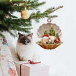 French Bulldog-Sleeping Pearl in Christmas Two Sided Ornament