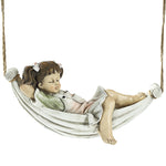 Swing Boy Girl Garden Statue Decoration
