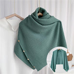 6 IN 1 Ladies Knitted Bib Shawl Scarf Clothes