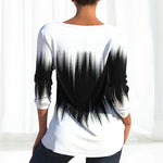 Long Sleeve Top With Ombre Print