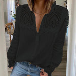Women's Lace Stitching Shirt