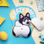 3D Dog Mouse Pad With Wrist Rest