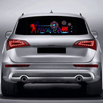 Sound activated LED lights for car rear window