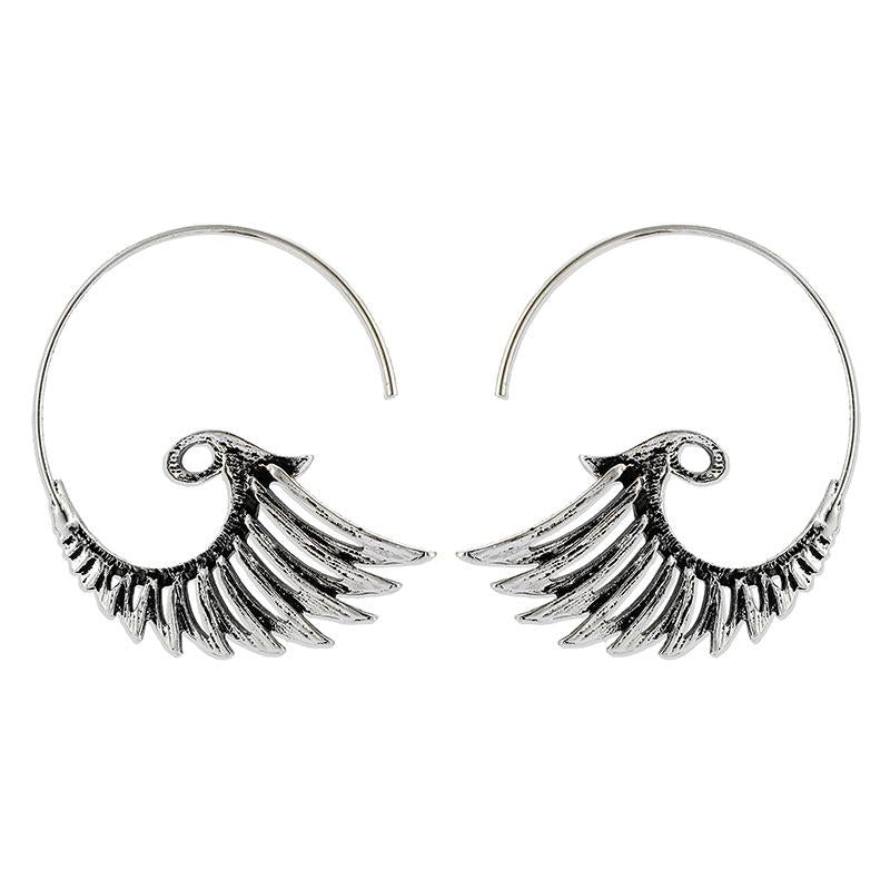Vintage Peacock Tassel Earrings