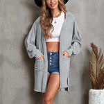 Pocket Hooded Cardigan Jacket