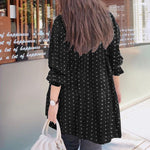 Polka Dot Print Long Sleeve Shirt T-Shirt
