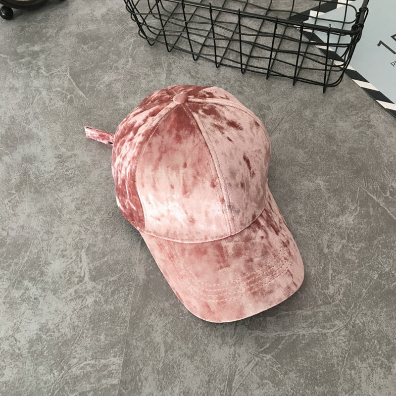 Velvet Women Cap