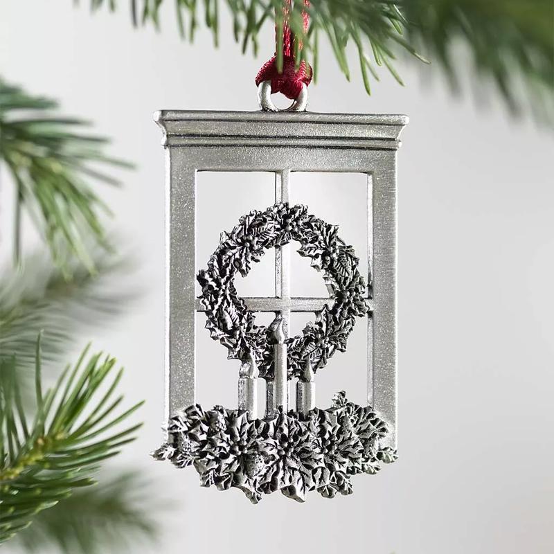 Solid Pewter Christmas Tree Ornament