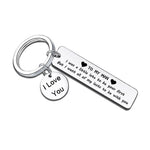 To My Man I Love You Keychain For Loves