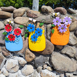 Hand-Painted Wrought Iron Vase
