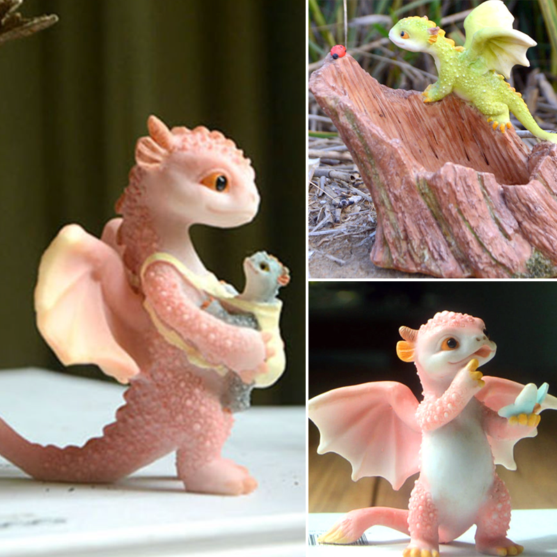 Mini Cute Dragon Statue Decoration