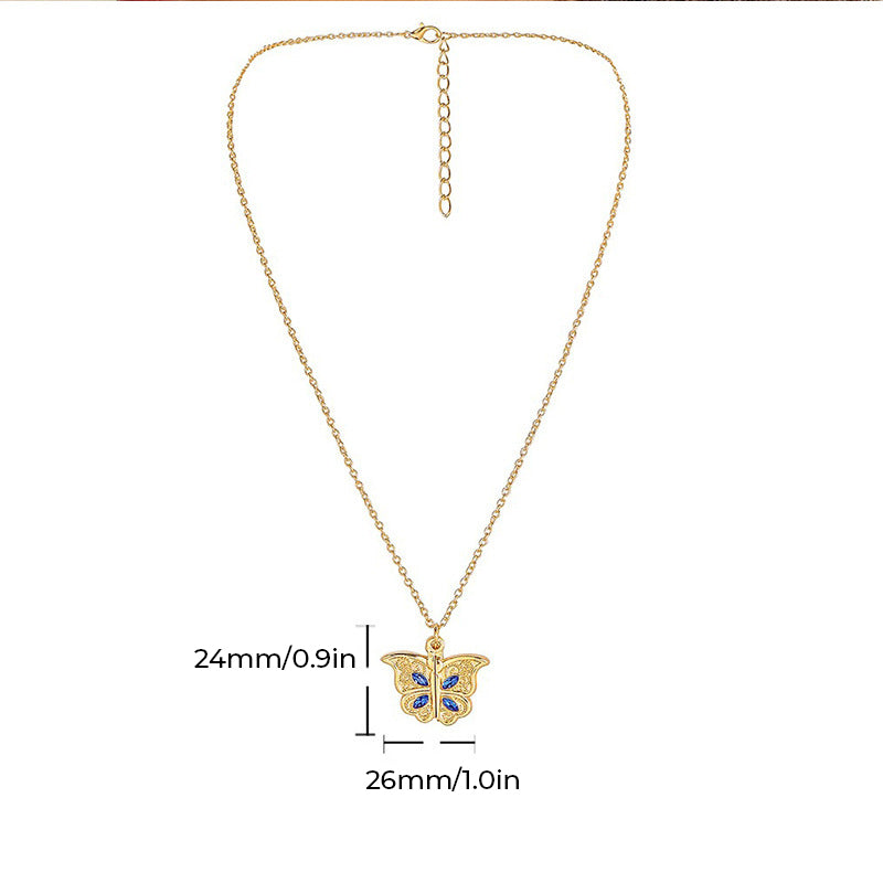 Butterfly Heart Necklace