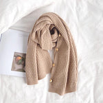 6 IN 1 Ladies Knitted Bib Shawl Scarf Clothes