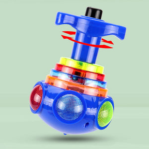 Music Flashing Spinners Toy with Launcher